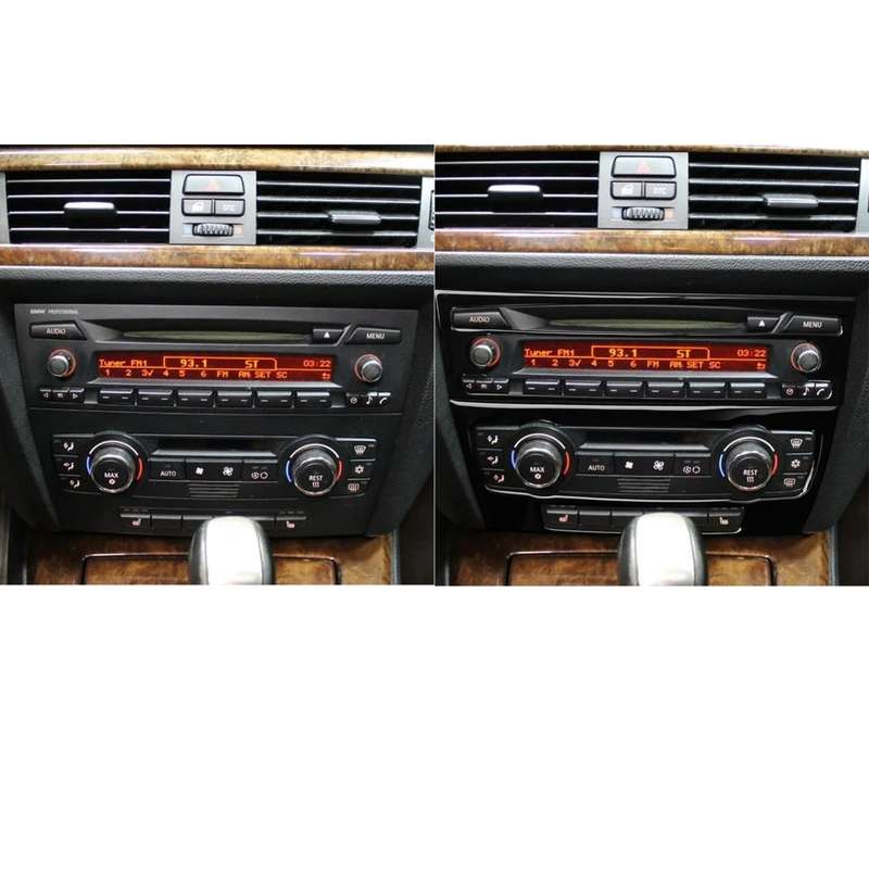 For BMW 3 Series E90/E92 2005-2012 2pcs Car Air Conditioner CD Control Panel Non-navigation with Hol