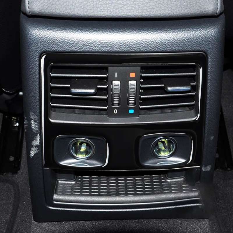 For BMW 3 Series E90/E92 2005-2012 Car Rear Air Vents with Holes Decorative Sticker, Left and Right