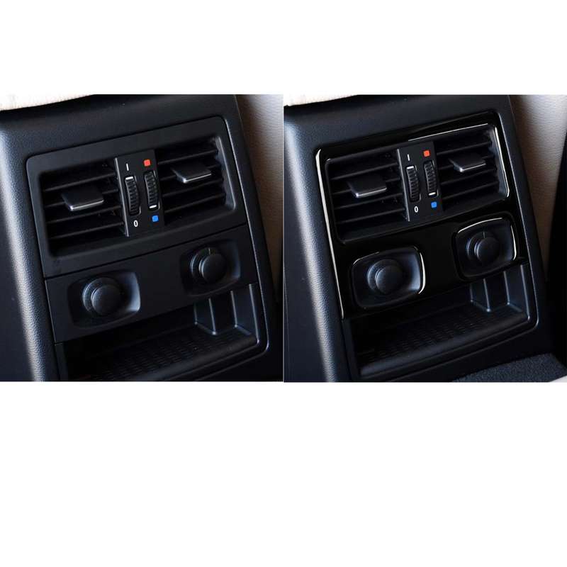 For BMW 3 Series E90/E92 2005-2012 Car Rear Air Vents with Holes Decorative Sticker, Left and Right