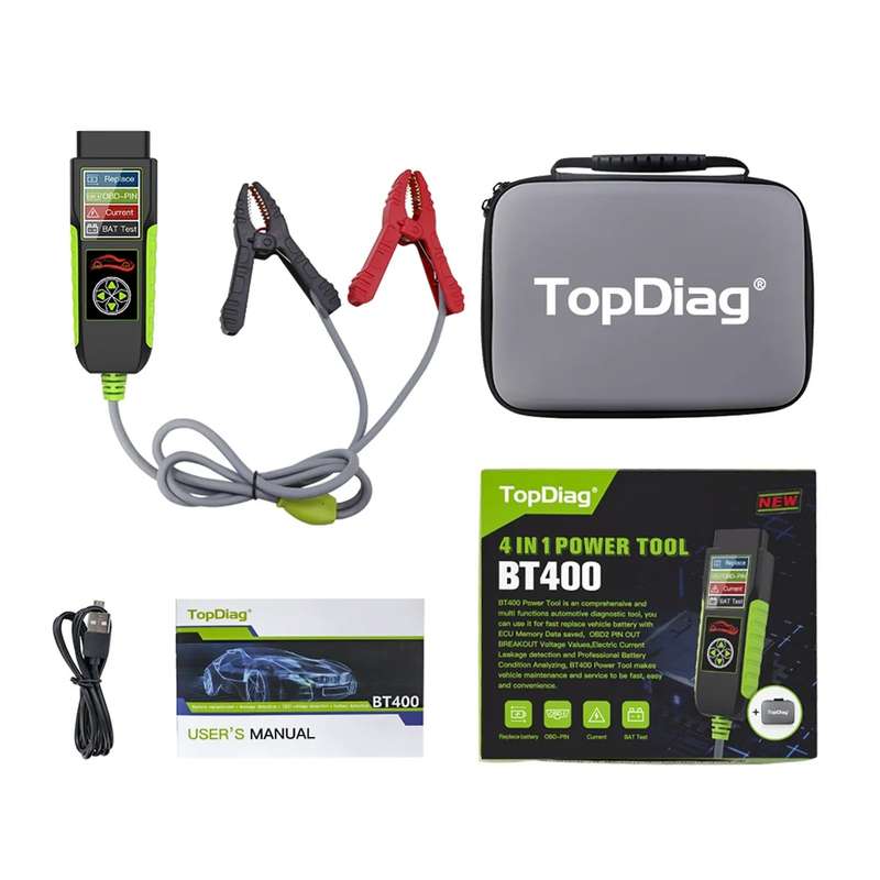 TopDiag BT400 4 in 1 Car Battery Intelligent Analyzer Diagnostic Instrument