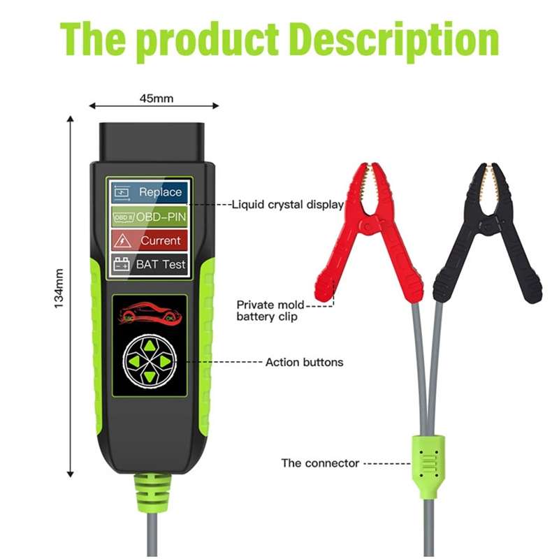 TopDiag BT400 4 in 1 Car Battery Intelligent Analyzer Diagnostic Instrument