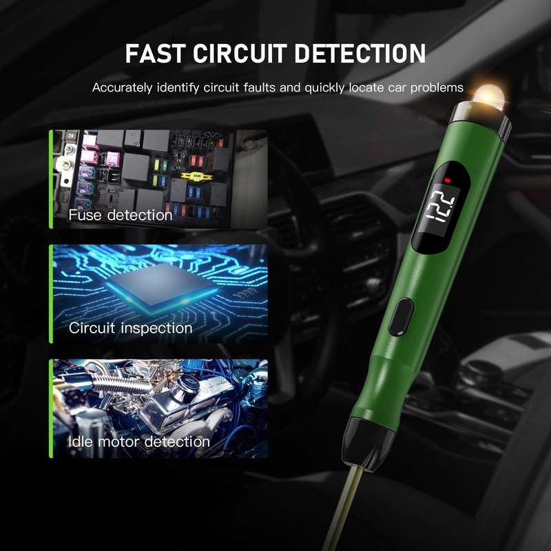 TopDiag P50 Car Digital Display Positive Load Voltage Measuring Instrument with Light