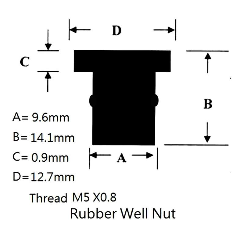 20pcs / 1 Set M5 Universal Motorcycle Windshield Brass Nuts