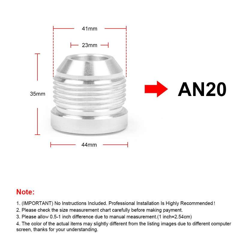 AN20 Car Oil Pipe Joint Breathable Pot Connector