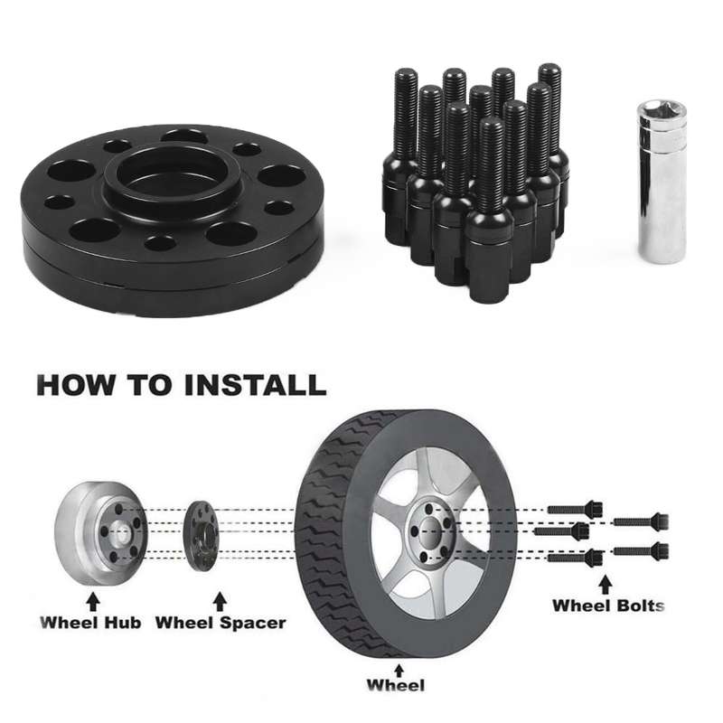 For Mercedes-Benz 15mm Car Modified Wheel Hub Flange Center Wheel Spacer with M12x1.5 Screws (Blue)
