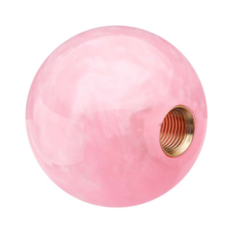 Car Modified Marble Star Gear Head Shifter Cover with Adapter (Pink)