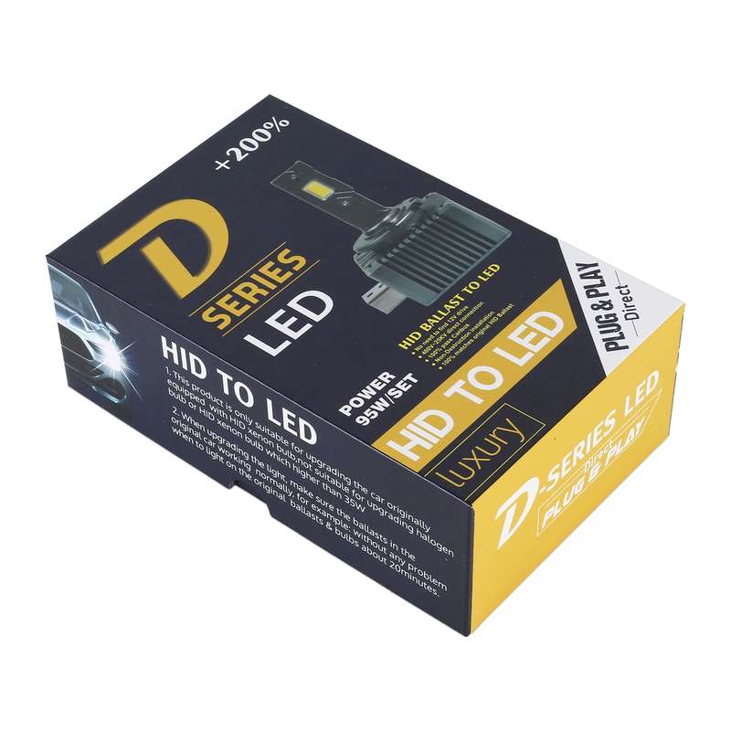 1 Pair D Series D4 Car HID Ballast to LED Headlight DC12V / 35W / 6000K / 4000LM(White Light)