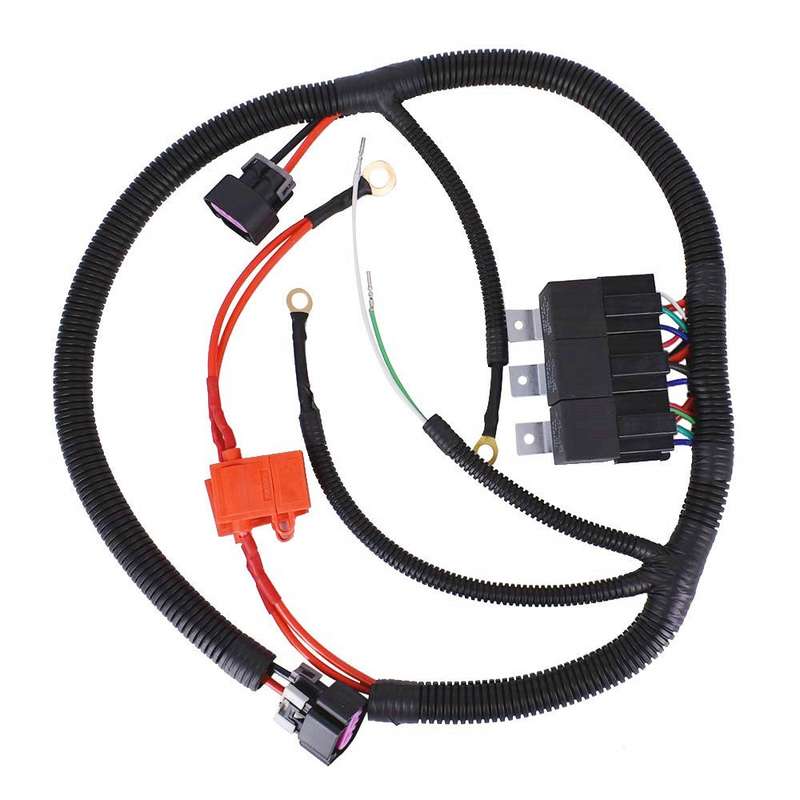 Car Electric ECU Control Dual Fan Wiring Connector Harness for GM 1999-2006 7L5533A226T