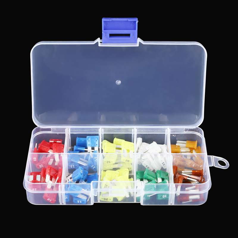 100 in 1 New Energy Car Blade Fuse Holder Set