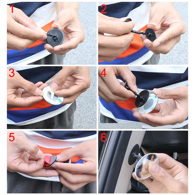 DM-075 Car Borderless Reversing Auxiliary Blind Spot Mirror