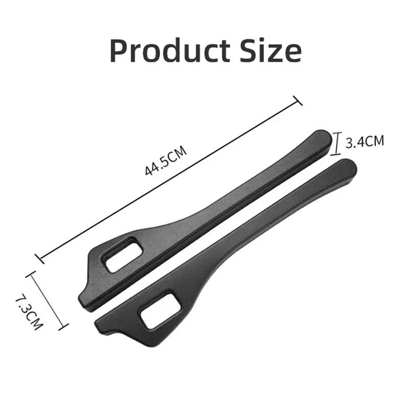 1 Pair Car Seat Gap Bar Car Interior Armrest Box Gap Leak-proof Filler (Black)
