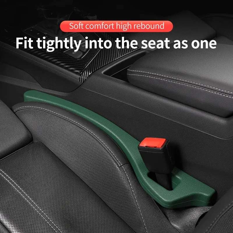 1 Pair Car Seat Gap Bar Car Interior Armrest Box Gap Leak-proof Filler (Black)