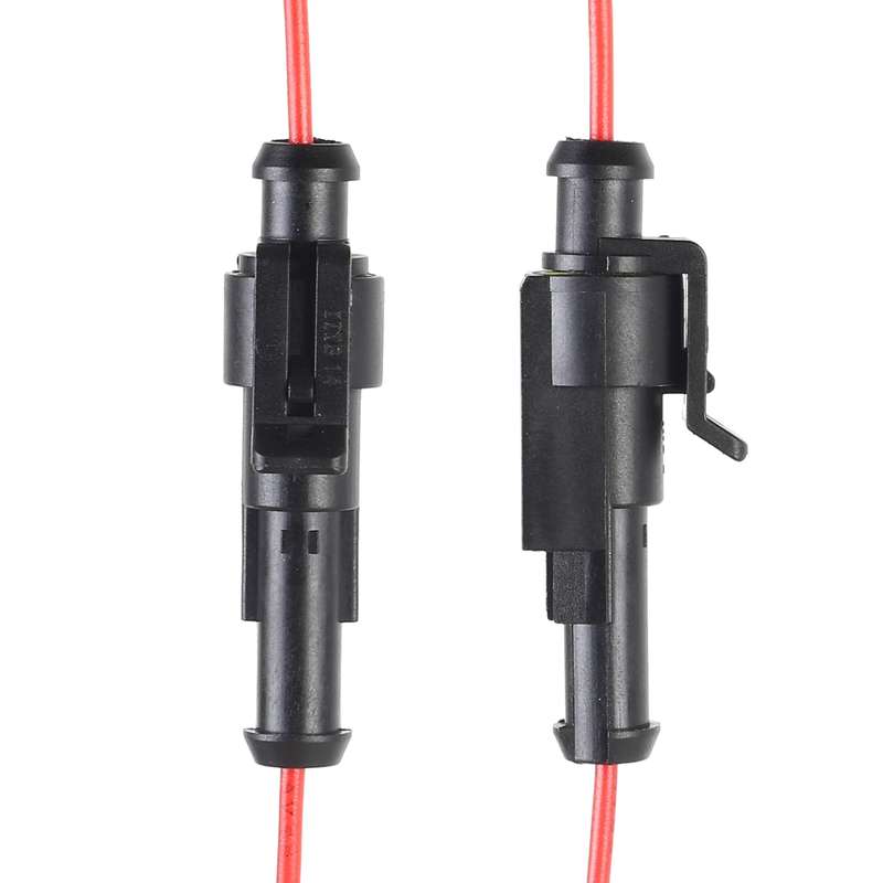 10pcs 1P Car Waterproof Plug Car Connector Plug-In, Length10cm