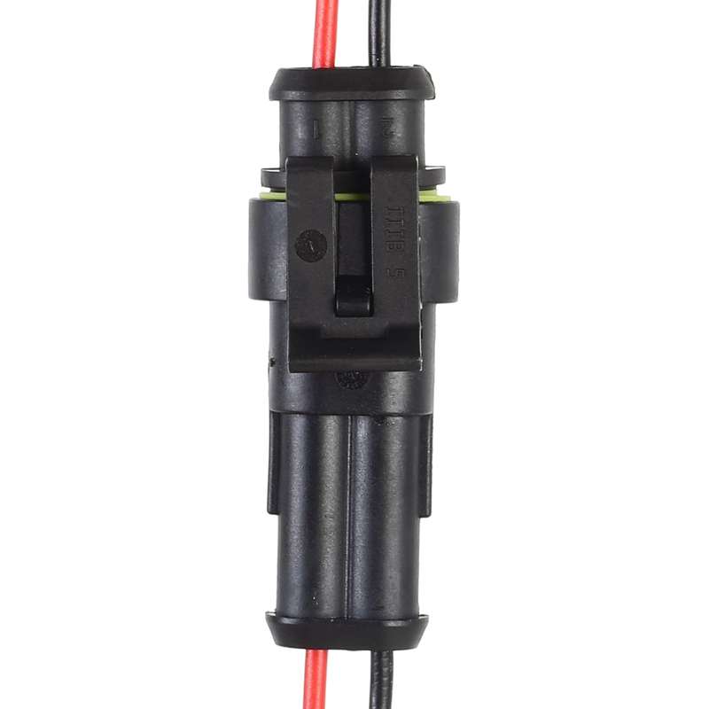 10pcs 2P Car Waterproof Plug Car Connector Plug-In, Length10cm