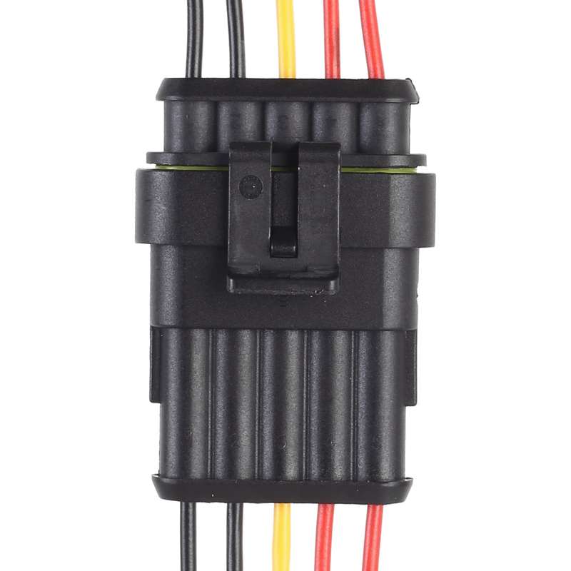 10pcs 5P Car Waterproof Plug Car Connector Plug-In, Length10cm