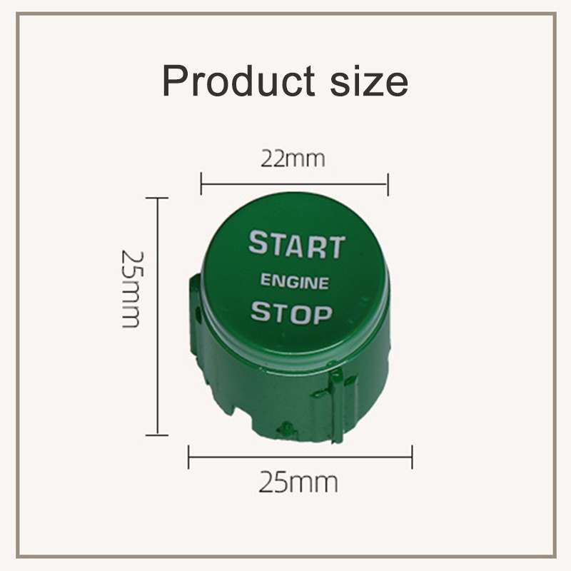 One-key Start Engine Stop Switch Button for Land Rover Range Rover / Discovery, Left Driving(Black)