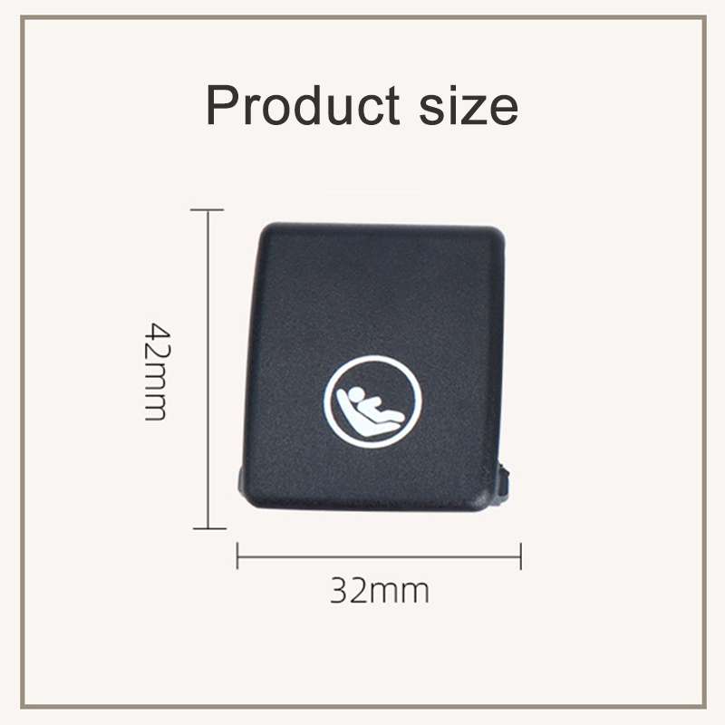 Child Seat Rear Row Seat Safety Belt Anchor Cover For volvo V90 / S90 / S60 / XC40 / XC60, Left-Driv