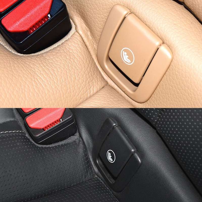 Child Seat Rear Row Seat Safety Belt Anchor Cover For volvo V90 / S90 / S60 / XC40 / XC60, Left-Driv