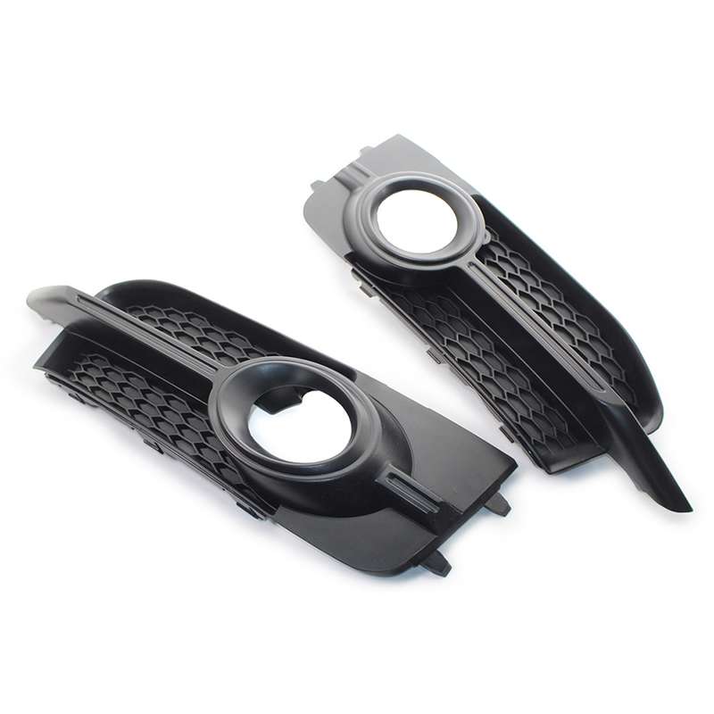 For Audi A1 8X 2011-2014 1 Pair Car Bumper Fog Lamp Decorative Cover Lower Grille Fog Lamp Frame 8X0
