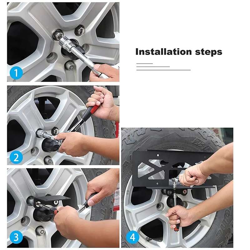 For Jeep Wrangler JL 2018-2019 US Version Car Modified Tire License Plate Frame Mounting Bracket