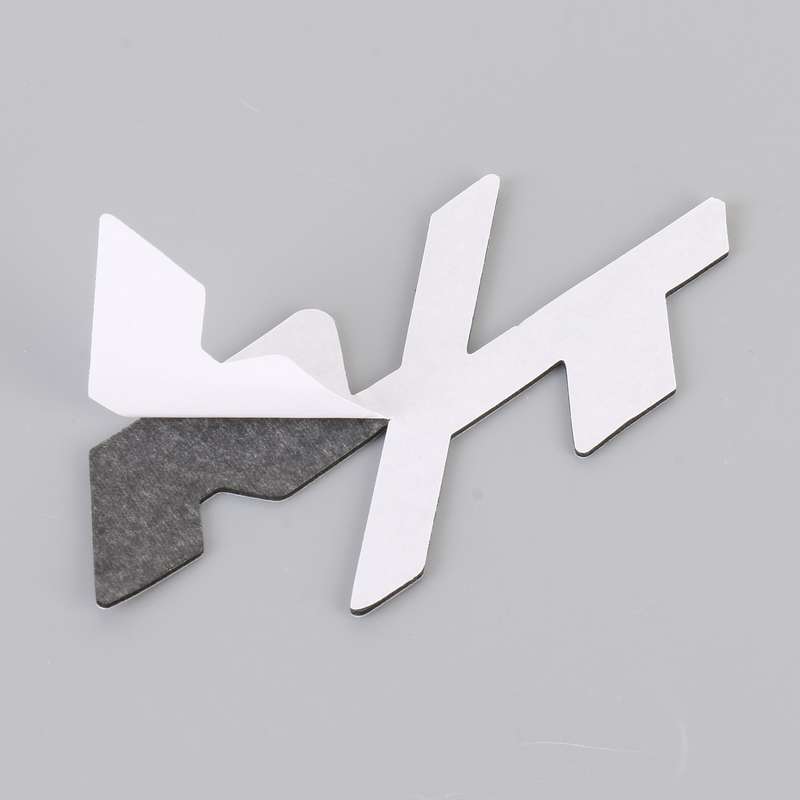 Car R / T Personalized Aluminum Alloy Decorative Stickers, Size:10.5 x 5cm (Black Red)