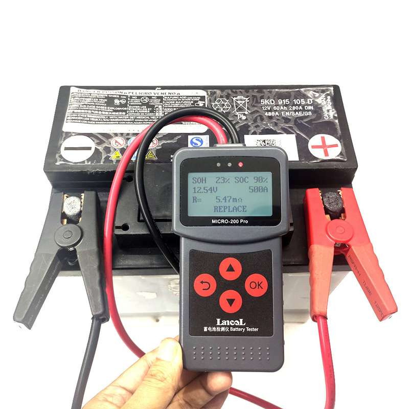 MICRO-200 PRO Car Battery Tester Battery Internal Resistance Life Analyzer, Western European Version