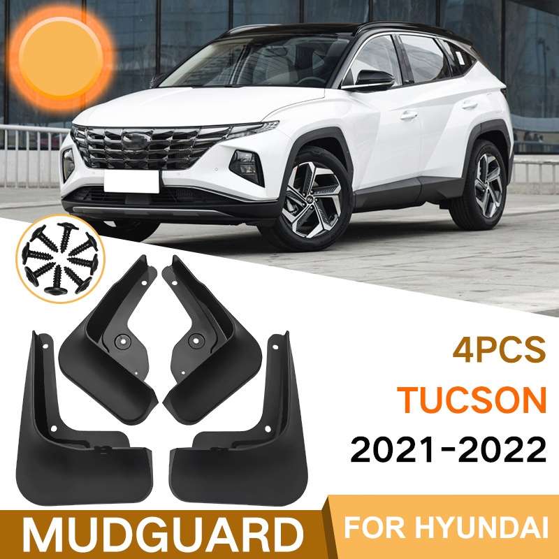 For Hyundai China / USA Version Tucson 2021-2022 4pcs/Set Car Auto Soft Plastic Splash Flaps Fender