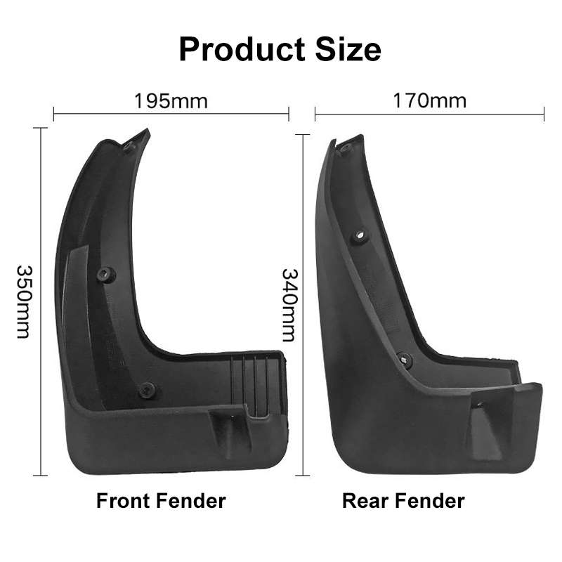 For KIA KX5 Sportage 2016-2020 4pcs/Set Car Auto Soft Plastic Splash Flaps Fender Guard