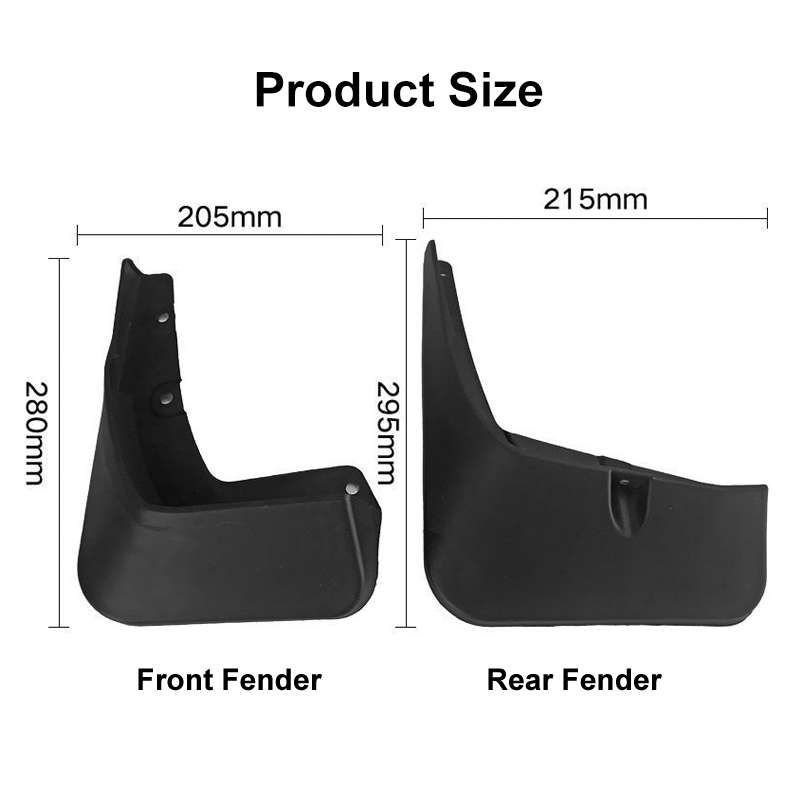 For Suzuki VITARA 2016-2019 4pcs/Set Car Auto Soft Plastic Splash Flaps Fender Guard
