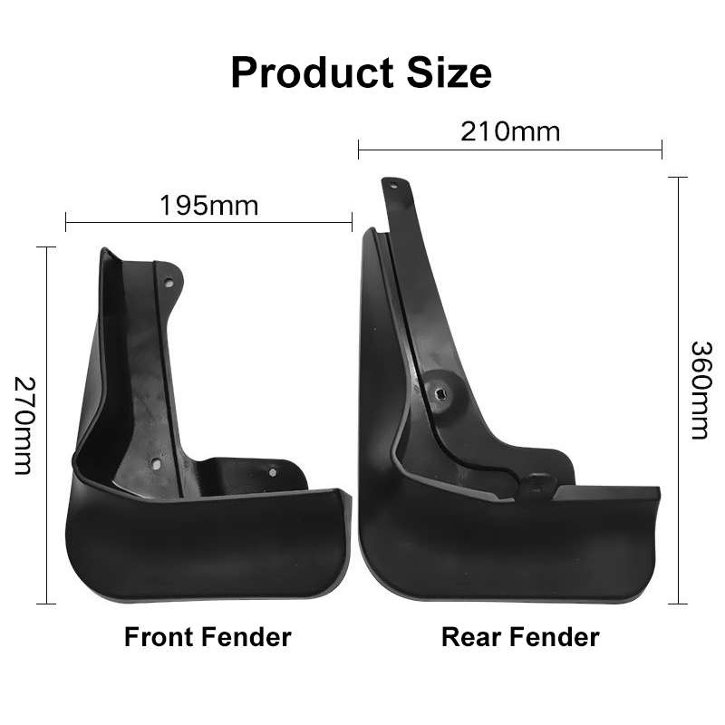 For Honda Vezel HRV Sport 2019-2021 4pcs/Set Car Auto Soft Plastic Splash Flaps Fender Guard