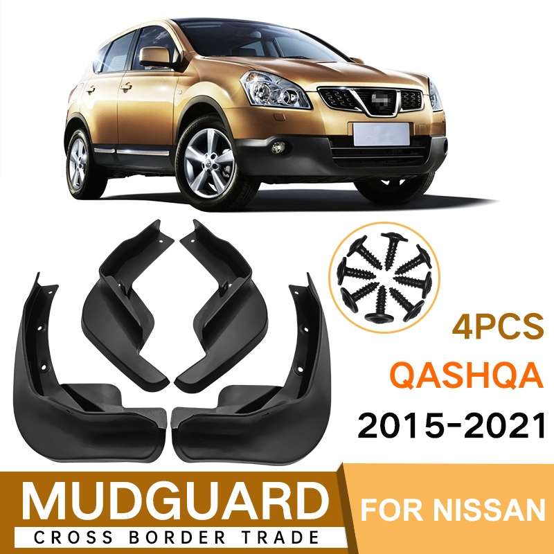 For Nissan Qashqai 2015-2021 4pcs/Set Car Auto Soft Plastic Splash Flaps Fender Guard