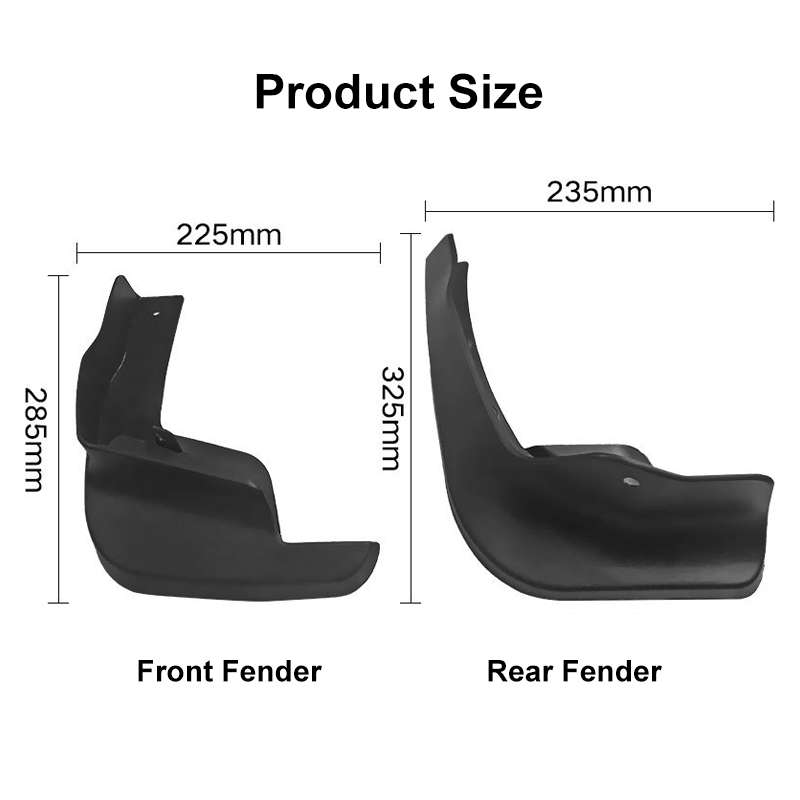 For Nissan Qashqai 2015-2021 4pcs/Set Car Auto Soft Plastic Splash Flaps Fender Guard