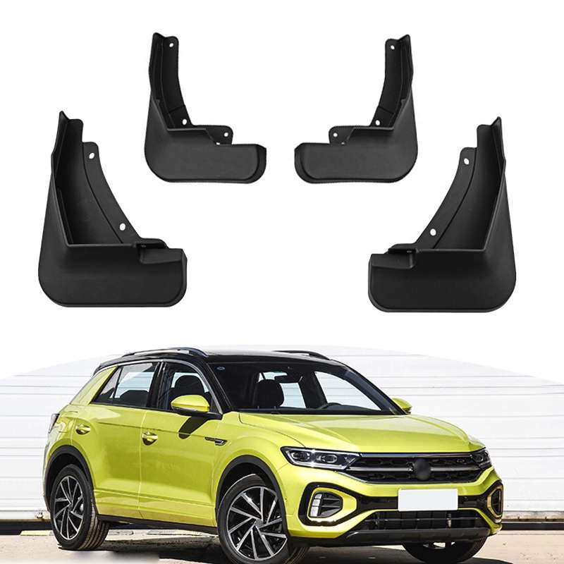 For Volkswagen T-ROC 2023 4pcs/Set Car Auto Soft Plastic Splash Flaps Fender Guard