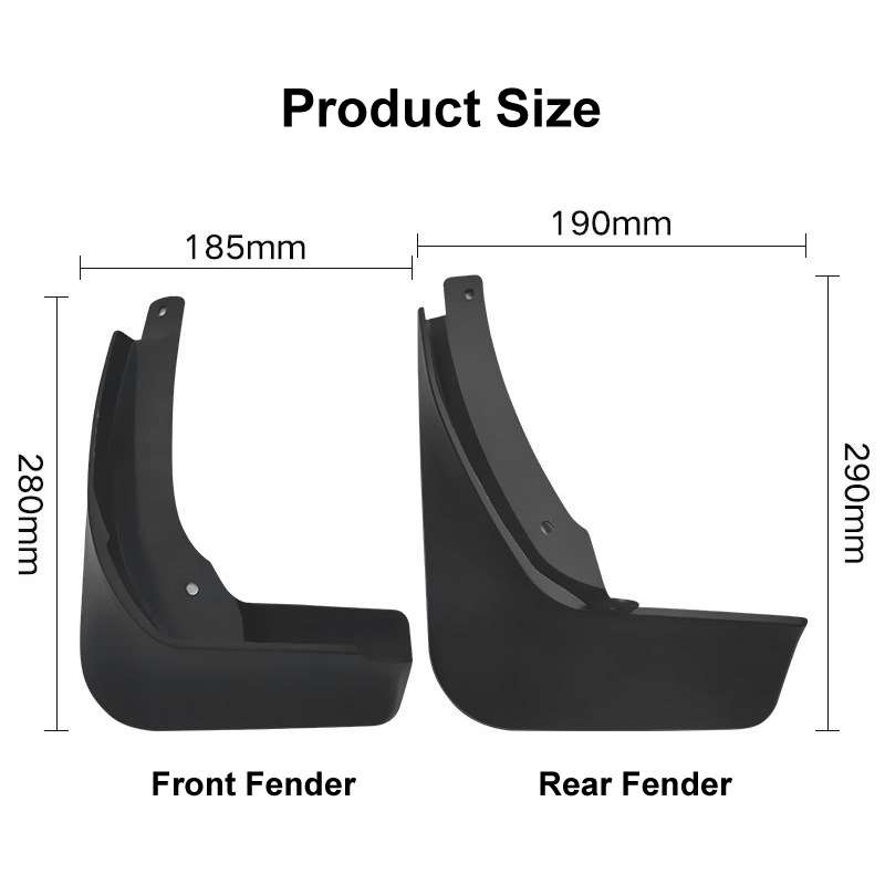 For Skoda Superb 2016-2021 4pcs/Set Car Auto Soft Plastic Splash Flaps Fender Guard