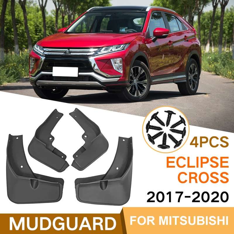 For Mitsubishi Eclipse Cross 2018-2020 4pcs/Set Car Auto Soft Plastic Splash Flaps Fender Guard