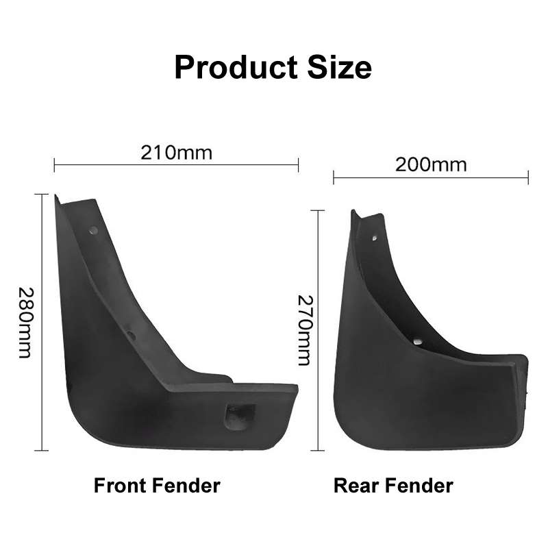 For Buick Encore 2013-2019 4pcs/Set Car Auto Soft Plastic Splash Flaps Fender Guard
