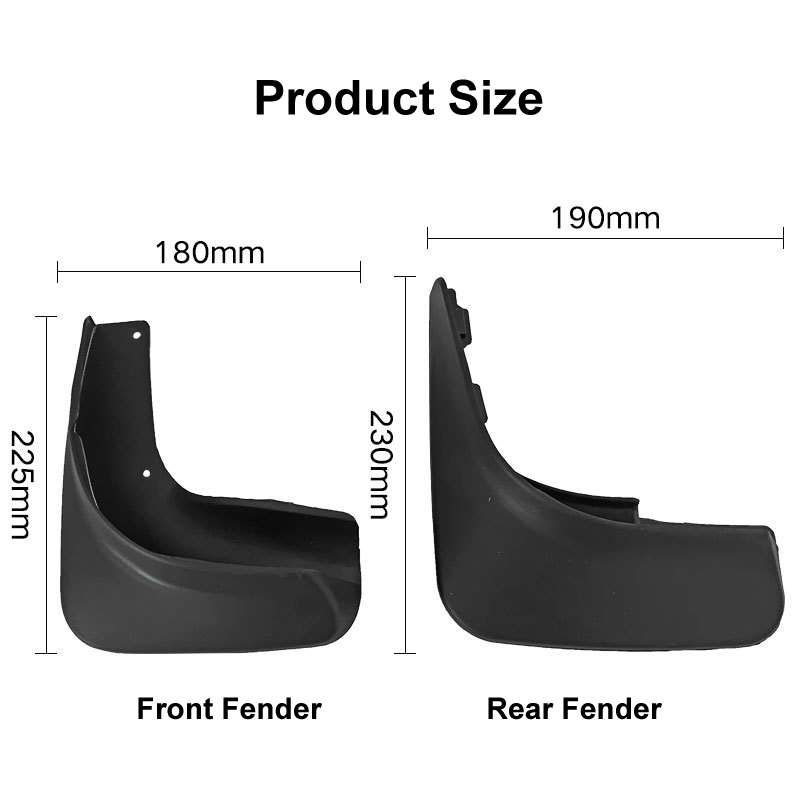 For Volkswagen Golf 6 2009-2013 4pcs/Set Car Auto Soft Plastic Splash Flaps Fender Guard