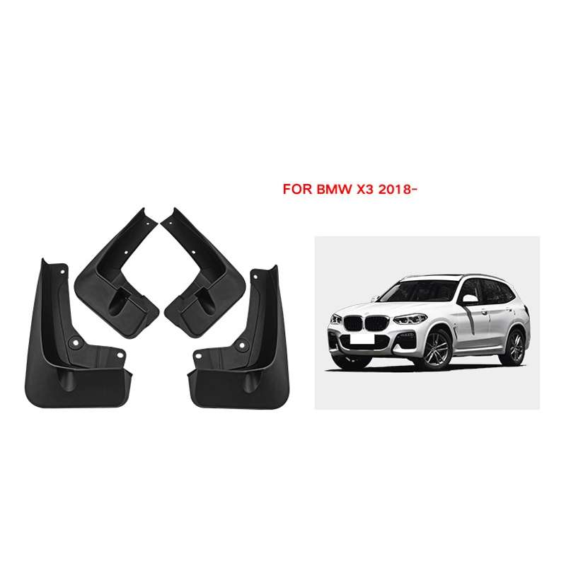 For BMW X3 2018-2023 4pcs/Set Car Auto Soft Plastic Splash Flaps Fender Guard