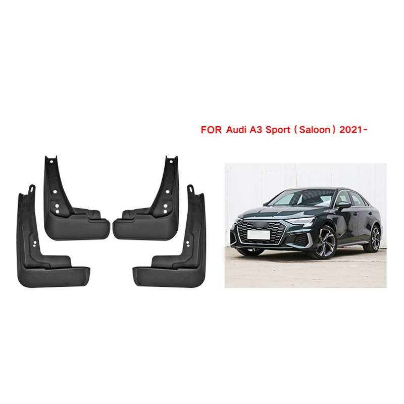 For Audi A3 Sedan Sport 2021 4pcs/Set Car Auto Soft Plastic Splash Flaps Fender Guard