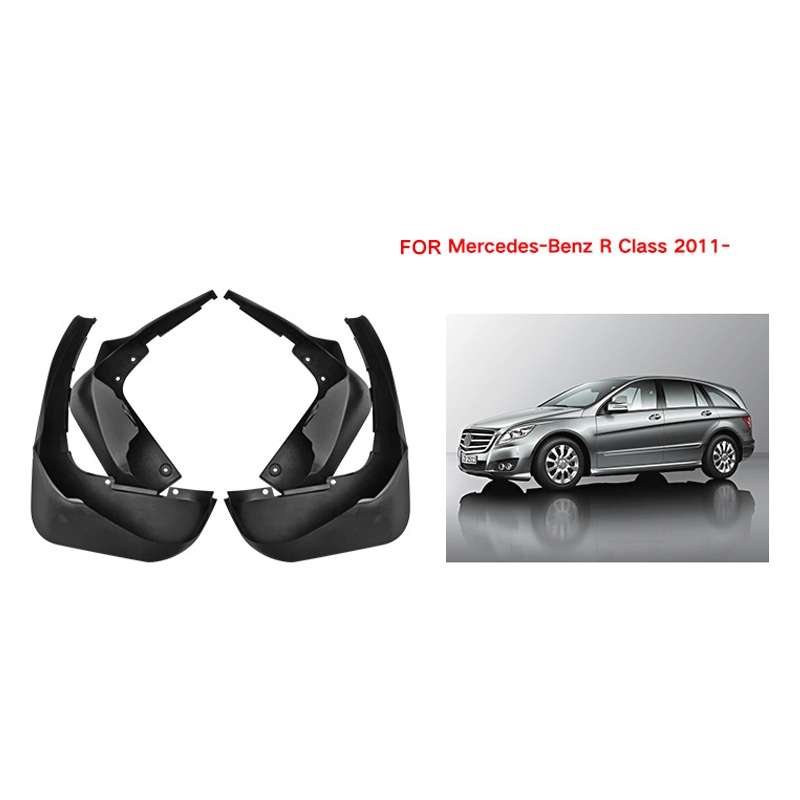 For Mercedes-Benz R-class 2011-2022 4pcs/Set Car Auto Soft Plastic Splash Flaps Fender Guard