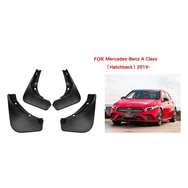 For Mercedes-Benz A-class Hatchback 2019-2022 4pcs/Set Car Auto Soft Plastic Splash Flaps Fender Gua