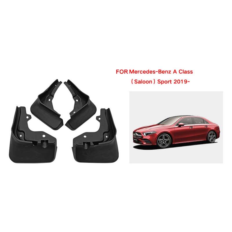 For Mercedes-Benz A-class Sedan Sport 2019-2022 4pcs/Set Car Auto Soft Plastic Splash Flaps Fender G