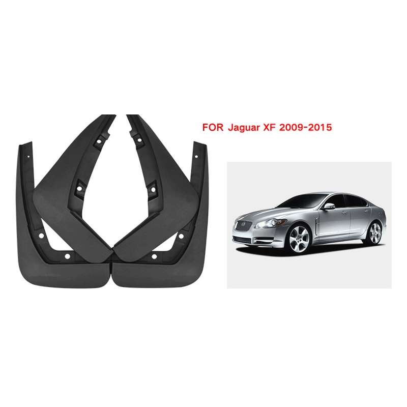 For Jaguar XF 2009-2015 4pcs/Set Car Auto Soft Plastic Splash Flaps Fender Guard