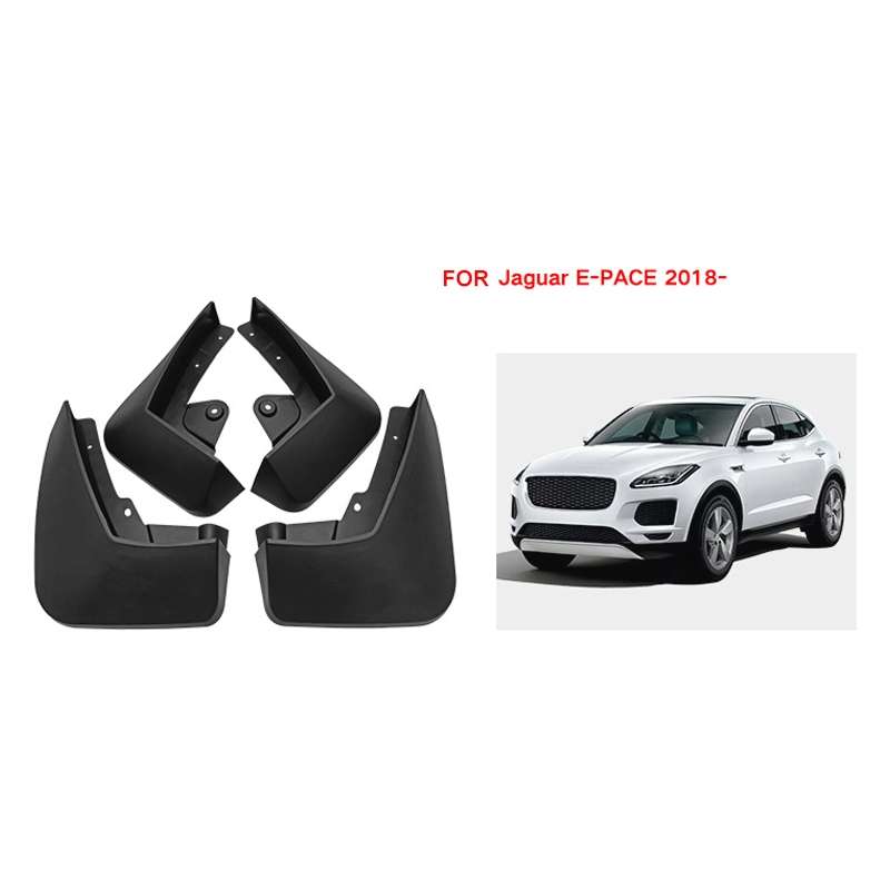 For Jaguar E-pace 2018-2023 4pcs/Set Car Auto Soft Plastic Splash Flaps Fender Guard
