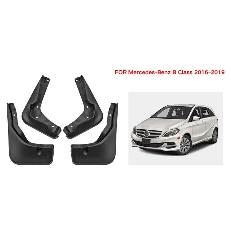 For Mercedes-Benz B-class 2016-2019 4pcs/Set Car Auto Soft Plastic Splash Flaps Fender Guard