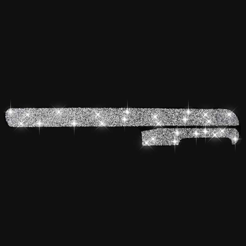 Car Central Control Diamond Decoration Cover Sticker for Volkswagen Golf 6 2008-2012, Right-hand Dri