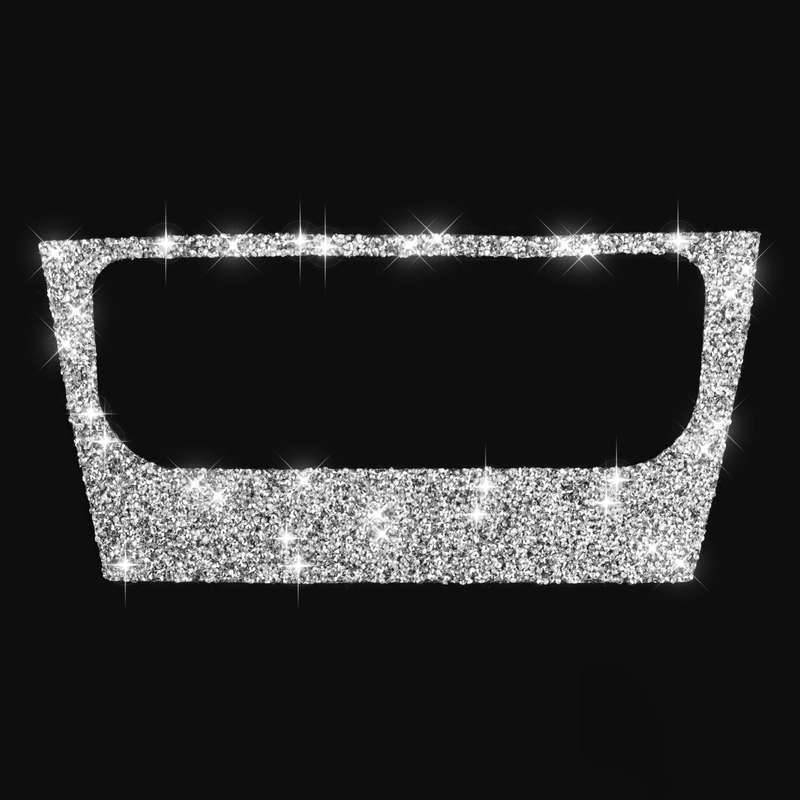 Car AC Panel Diamond Decoration Cover Sticker for Volkswagen Golf 6 2008-2012, Left and Right Drive