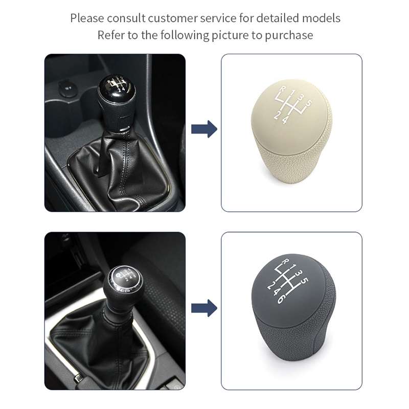 For Volkswagen 6-speed Car Silicone Dustproof Shift Knob Gear Protective Cover (Black)
