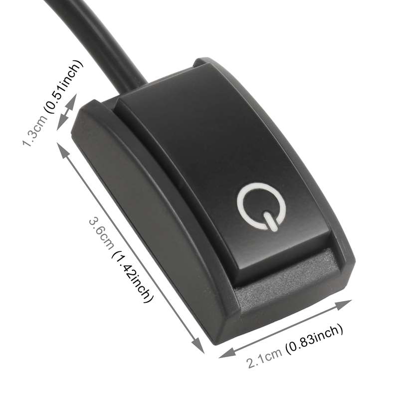 Car Universal White Light Switch with Lock
