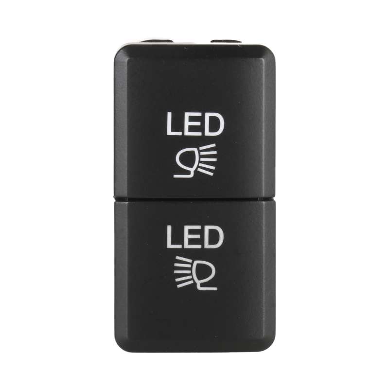 TS-201 For Toyota Car Blue-green Light Large Fog Light Dual Control Switch with Lock